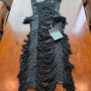 Thrifts and Threads Crudo Tank in Black Size Small